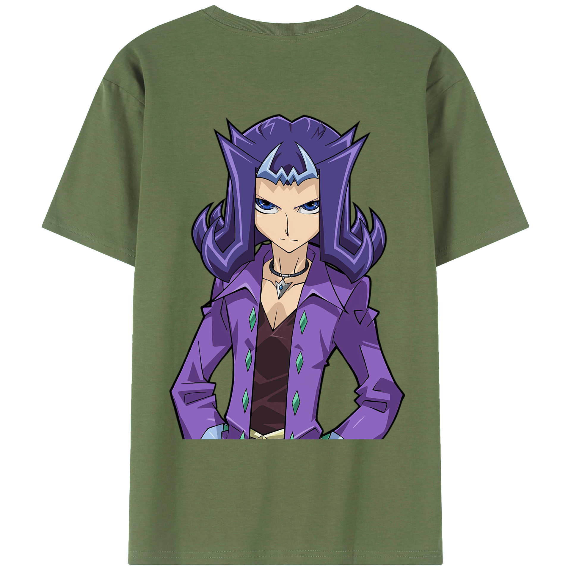 （画像用） 遊☆戯☆王 Yu-Gi-Oh! 綿100％ メンズ半袖Tシャツ（バックプリント） 通気性